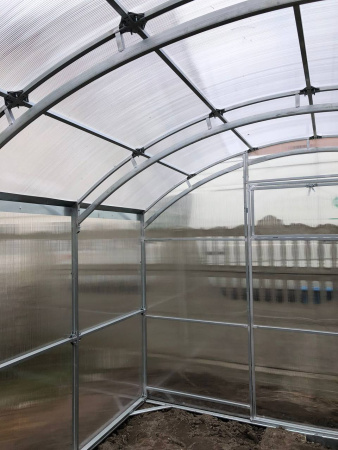 zdjęcie Szklarnia z POLIWĘGLANU Hacjenda podwójne łuki 40x20mm i 20x20mm ze sklepu maleszklarnie.pl